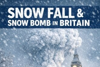 Severe cold and 'snow bomb' warning in Britain IMAGE CREDIT TO AI IMAGE