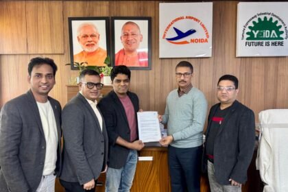 Yamuna Authority handed over a letter of intent of 20 thousand square meters of land in Sector 8 D to Neenjas Electric IMAGE CREDIT TO AUTHORITY