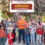 Parivartan Club's CSR initiative: Celebrating Christmas with underprivileged children, spreading smiles and happiness IMAGE CREDIT TO आईटीएस इंस्टीट्यूट