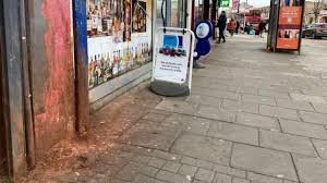 Walls discolored by betel peak on London streets, 50 stains local journalist smears in half an hour IMAGE CREDIT TO REPORTER