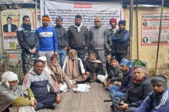 Protest of social workers continues for the seventh day in Garhmukteshwar demanding removal of toll and construction of bridge IMAGE CREDIT TO REPORTER