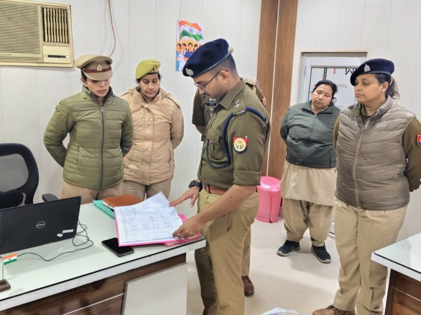 DCP Nimish Patil conducted annual inspection of Sahibabad police station IMAGE CREDIT POLICE