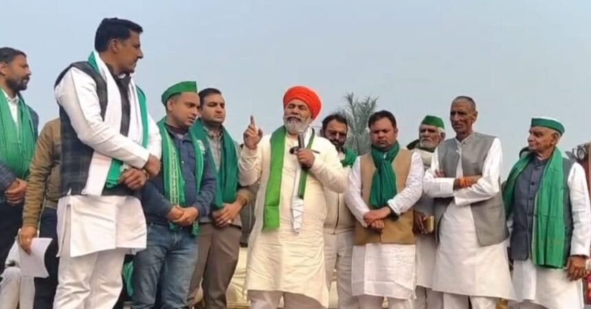 Rakesh Tikait reached Ghaziabad, Chaudhary Navtej Singh was made the state secretary IMAGE CREDIT TO भारतीय किसान यूनियन