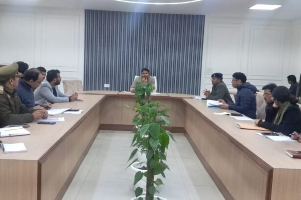 Narco Co-ordination Center meeting was held under the chairmanship of ADM City Vikas Kashyap IMAGE CREDIT TO INFORMATION DEPARTMENT
