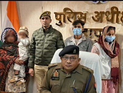 Kidnapped three-year-old innocent girl found safe from Loni, two accused including a woman in police custody IMAGE CREDIT T POLICE