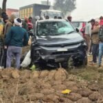 A speeding car coming from behind crushed the bike, two bank employees lost their lives IMAGE CREDIT TO POLICE