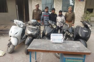 Kavinagar police arrested 3 robbers who looted stolen vehicle IMAGE CREDIT TO POLICE