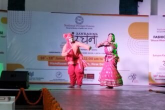 Grand inauguration of Structure Expo at Janpath, Bharat Veeves spread the color of Indian clothes IMAGE CREDIT TO नेशनल डिजाइन सेंटर