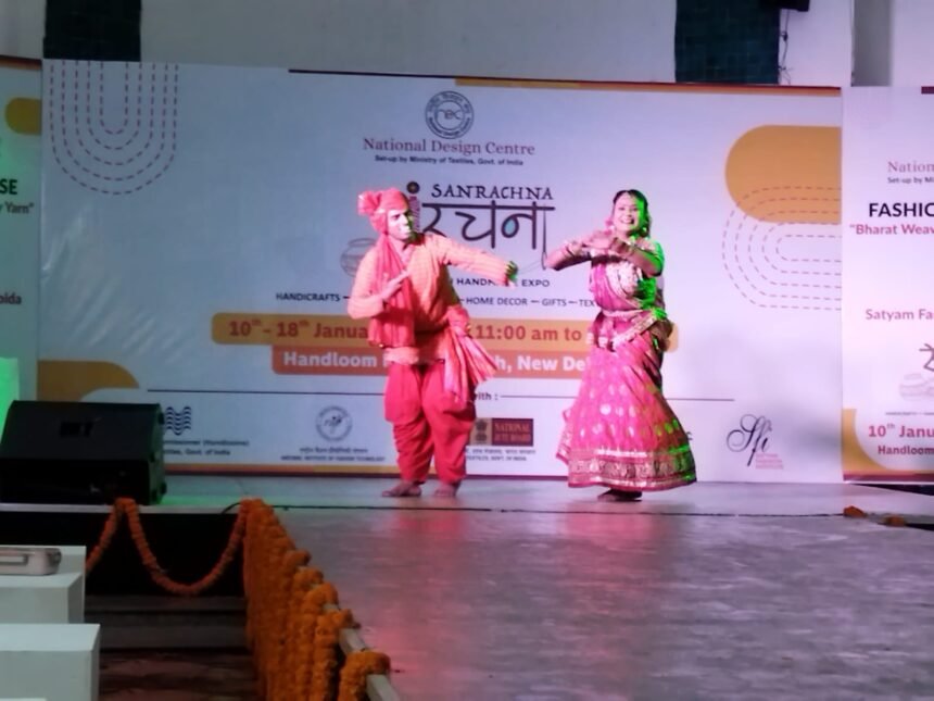 Grand inauguration of Structure Expo at Janpath, Bharat Veeves spread the color of Indian clothes IMAGE CREDIT TO नेशनल डिजाइन सेंटर