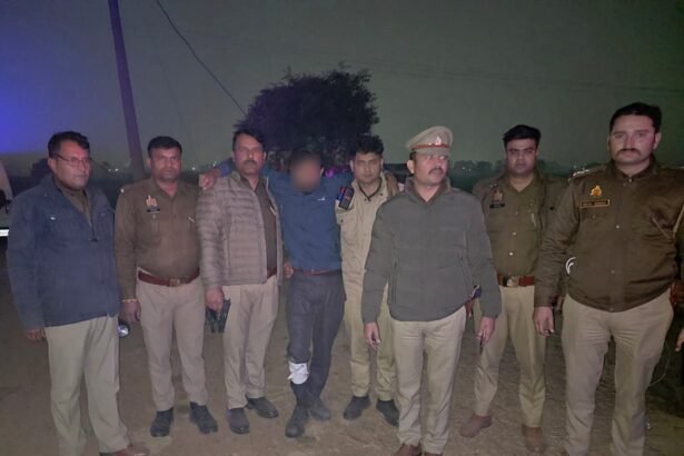 Reward criminal arrested in encounter, caught by police after being shot in the leg IMAGE CREDIT TO POLICE