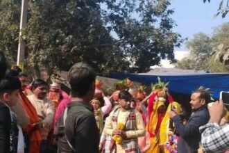 Shri Dhenumanas Gau Bhagwat inaugurated in Jahangirpur, organized along with Kalash Yatra IMAGE CREDIT TO अंतर्राष्ट्रीय धर्मपीठ न्यास परिषद