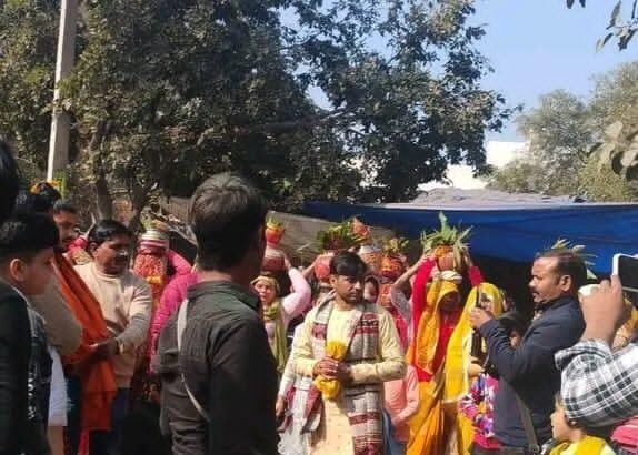 Shri Dhenumanas Gau Bhagwat inaugurated in Jahangirpur, organized along with Kalash Yatra IMAGE CREDIT TO अंतर्राष्ट्रीय धर्मपीठ न्यास परिषद