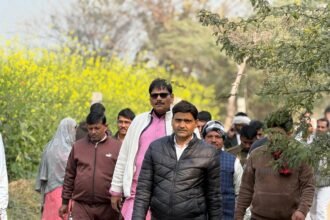 MLA inspected the connectivity routes from Mumbai Delhi Expressway to Noida International Airport IMAGE CREDIT TO REPORTER