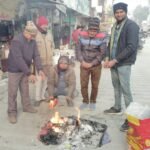 The cold weather has brought life to a standstill, and markets are deserted. IMAGE CREDIT TO REPORTER