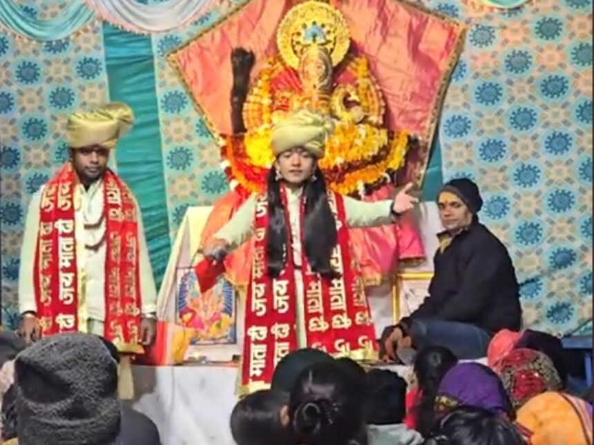 Rama Khatu Dham's Sankirtan echoed with the name of Ram, Jahangirpur was filled with Hanuman devotion. IMAGE CREDIT TO REPORTER