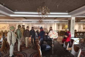 A makeshift lift at Red Velvet Banquet Hall claimed the life of a sanitation worker; police are investigating. IMAGE CREDIT TO POLICE