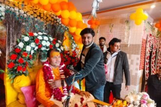 The pandal was filled with devotion and joy: The marriage of Shri Krishna and Rukmini captivated the hearts of devotees IMAGE CREDIT TO REPORTER