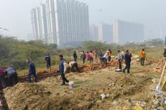 Siddharth Vihar mafia's 'Kohara scandal' fails: Housing Development team frees government land worth Rs 40 crore IMAGE CREDIT TO AWAS VIKAS