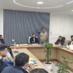 A monthly review meeting of all the schemes being run in the municipal bodies was convened under the chairmanship of DM Ravindra Kumar Mondhad. IMAGE CREDIT TO INFORMATION DEPARTMENT