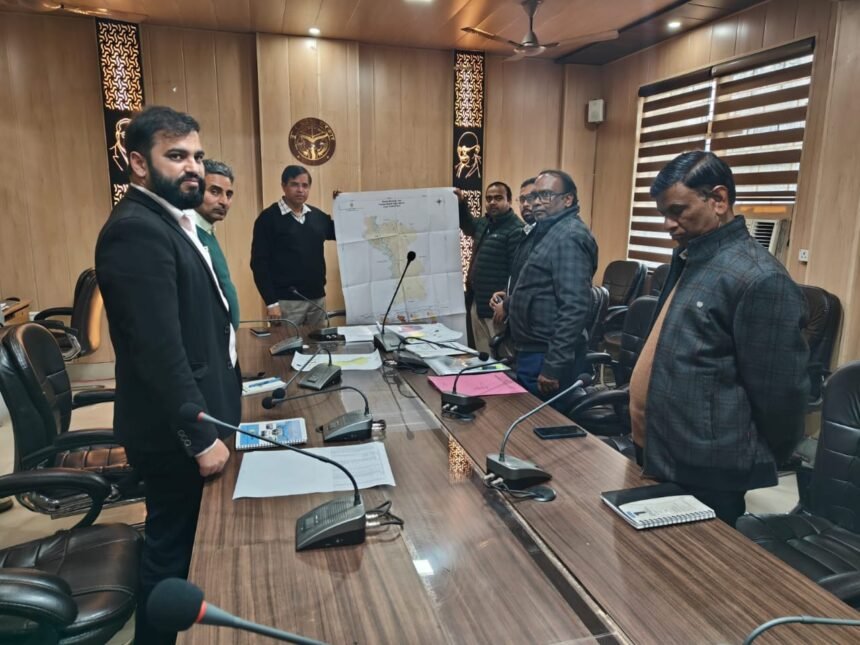 Initiative to accelerate water conservation under National Water Mission, comprehensive review of groundwater recharge works in Gautam Budh Nagar IMAGE CREDIT TO INFORMATION DEPARTMENT