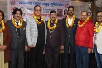 Inauguration ceremony of Alliance Club Hapur Universal decorated with service, determination and compassion IMAGE CREDIT TO एलायंस क्लब यूनिवर्सल