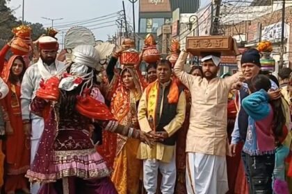 The auspicious beginning of Shrimad Bhagwat story with the grand Kalash Yatra, Bhagwat gives a meaningful direction to human life: Dr. Shail Bihari Das IMAGE CREDIT TO REPORTER