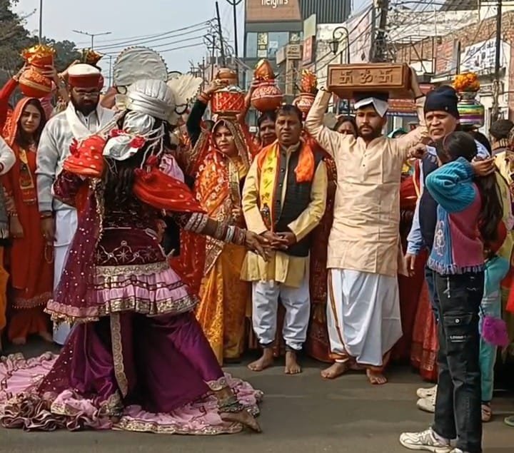 The auspicious beginning of Shrimad Bhagwat story with the grand Kalash Yatra, Bhagwat gives a meaningful direction to human life: Dr. Shail Bihari Das IMAGE CREDIT TO REPORTER