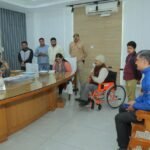 Disabled person appealed for help in public hearing IMAGE CREDIT TO INFORMATION DEPARTMENT