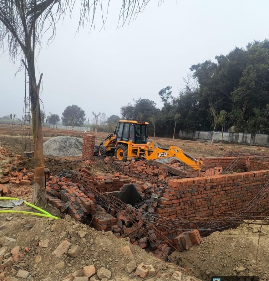 Big action by Ghaziabad Development Authority on illegal colonies IMAGE CREDIT TO AUTHORITY