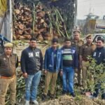 The Ghaziabad Crime Branch arrested two inter-state timber smugglers IMAGE CREDIT TO POLICE