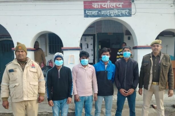 Case of humiliating a young man, parading him in the village, and assault: Garhmukteshwar police caught four accused IMAGE CREDIT TO POLICE