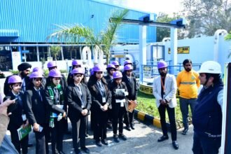 College Students Touring Ghaziabad Municipal Corporation Projects IMAGE CREDIT TO NAGAR NIGAM