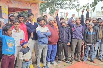 Panchayat held in Ramner village affected by airport expansion, demanding solutions to problems IMAGE CREDIT TO REPORTER