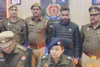 Mussoorie police arrested an accused of stealing a vehicle from Pratap Vihar. IMAGE CREDIT TO POLICE