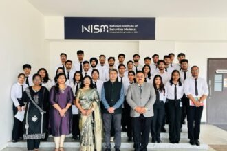 ITS Mohan Nagar students learn the intricacies of the securities market in Mumbai IMAGE CREDIT TO INSTITUTE