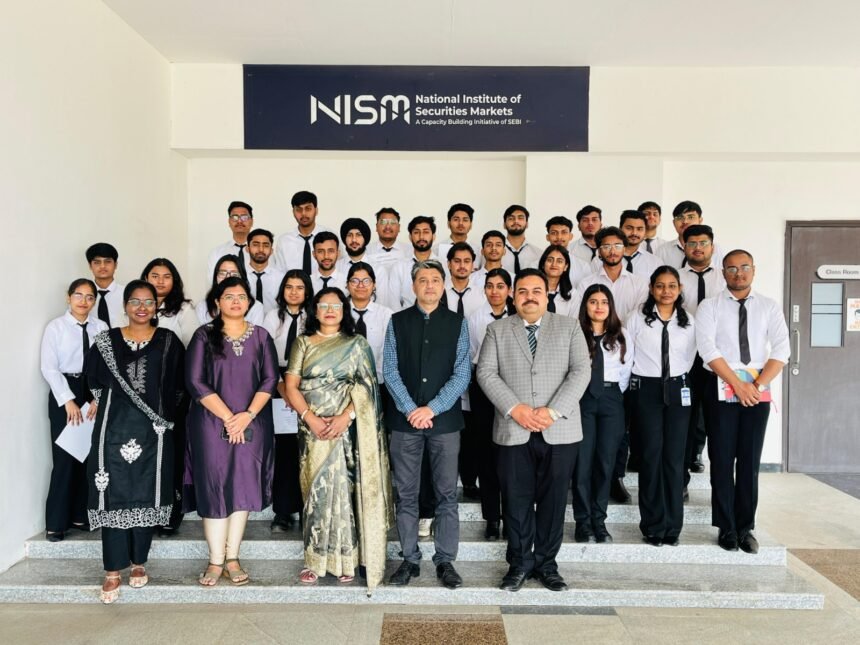 ITS Mohan Nagar students learn the intricacies of the securities market in Mumbai IMAGE CREDIT TO INSTITUTE