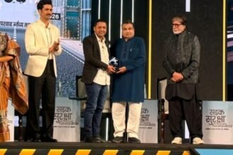 Hapur's pride Danish Qureshi was honored with the National Good Samaritan Award in Mumbai IMAGE CREDIT TO दानिश कुरैशी