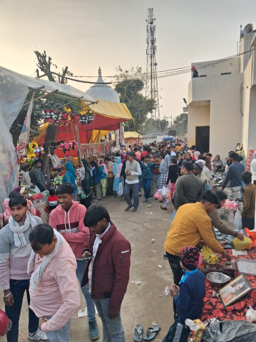A large crowd of devotees thronged the Lisdi Dargai Basant Panchami fair, adding vibrancy on the closing day. IMAGE CREDIT TO REPORTER