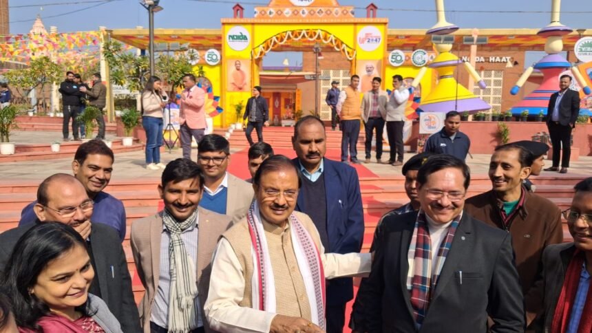 Grand inauguration of Uttar Pradesh Day 2026 at Shilp Haat Noida, a vibrant celebration of culture and development. IMAGE CREDIT TO INFORMATION DEPARTMENT