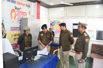 DIG inspects Sadar Bazar police station on Samadhan Diwas. IMAGE CREDIT TO POLICE