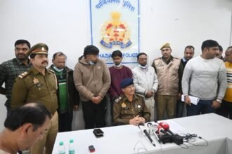 Fake Drug Network Busted: Major Action in Muradnagar, Five Arrested, 50,000 Pills and Packaging Material Seized IMAGE CREDIT TO POLICE