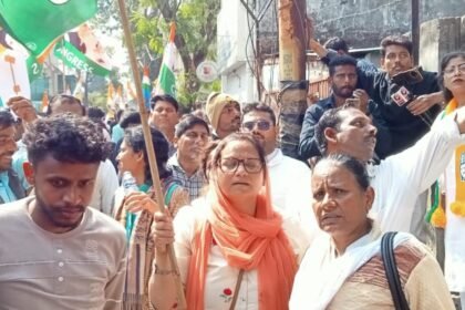 Congress Workers from Bijnor Participate in ‘Save MGNREGA’ Movement in Lucknow, Take Part in Assembly Siege IMAGE CREDIT TO कांग्रेस कमेटी