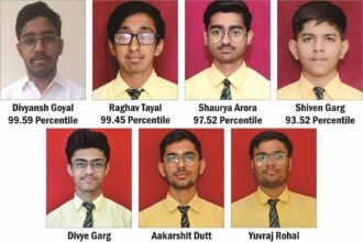 Shamli: Students of Silver Bells School created a record of success in JEE (Main) 2026. IMAGE CREDIT TO SCHOOL