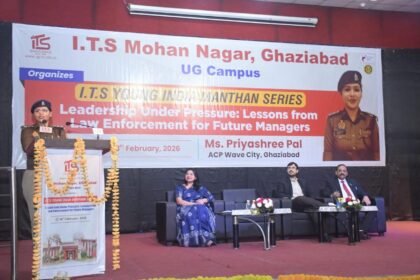 Young India Manthan Series: ACP Priyashri Pal shared policing tips with students. IMAGE CREDIT TO ITS