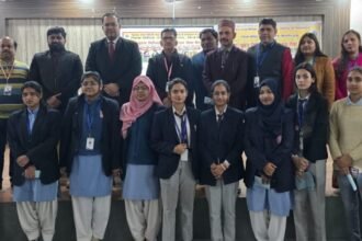 Pre-camp held at Krishna College; appeal made for greater participation in the grand Legal Aid Camp on 22nd February. IMAGE CREDIT TO विधिक सेवा प्राधिकरण