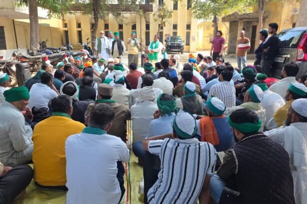 BKU Tikait holds a panchayat opposing the trade agreement with the U.S., warning of a nationwide movement. IMAGE CREDIT TO भारतीय किसान यूनियन टिकैत