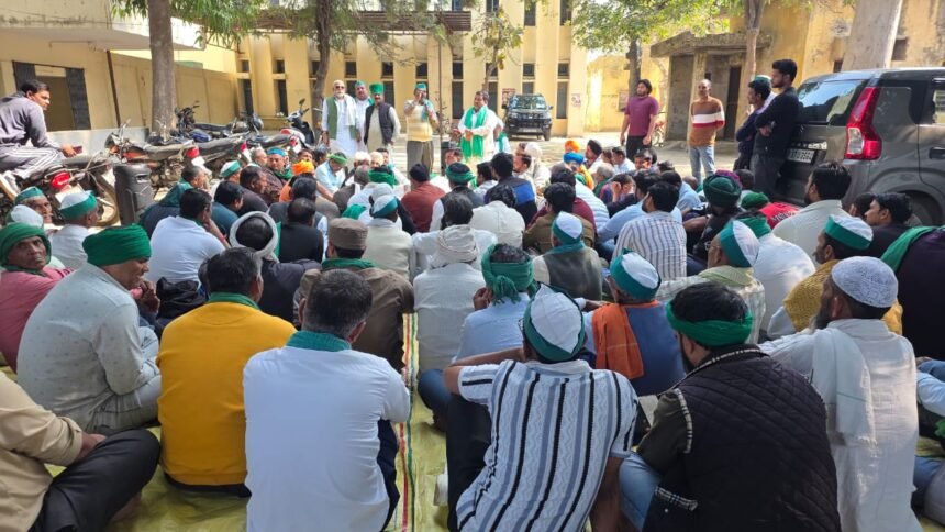 BKU Tikait holds a panchayat opposing the trade agreement with the U.S., warning of a nationwide movement. IMAGE CREDIT TO भारतीय किसान यूनियन टिकैत