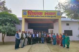 In Dankaur, the teachers’ union held a review meeting, outlining the framework for a movement against the mandatory TET. IMAGE CREDIT TO शिक्षक संघ