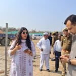 The District Magistrate inspected preparations for the foundation-laying ceremony of the proposed India Chip Pvt. Ltd. in Jewar and issued necessary guidelines to officials. IMAGE CREDIT TO AUTHORITY