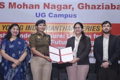 ITS Mohan Nagar Student Sanvi Taneja Wins First Place at National Level, Earns ₹1 Lakh Prize and Brings Glory to Ghaziabad IMAGE CREDIT TO ITS